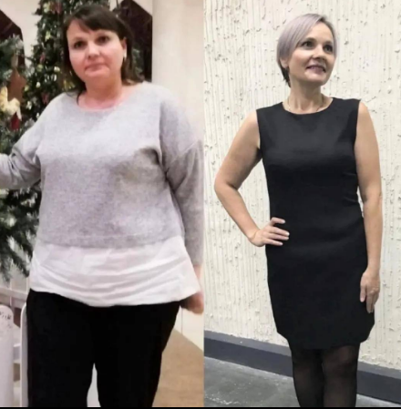 Оксана, 53 года Во время курсуа- минус 5 кг После курса - еще минус 27 кг